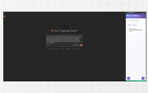 Prompt Clipboard from Chrome web store to be run with OffiDocs Chromium online Prompt Clipboard from Chrome web store to be run with OffiDocs Chromium online