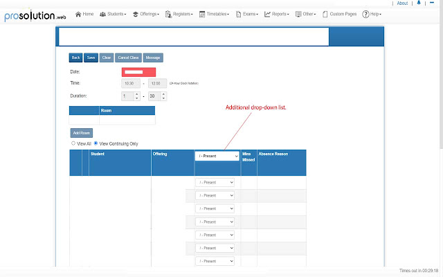 ProSolution Global Attendance Drop down from Chrome web store to be run with OffiDocs Chromium online ProSolution Global Attendance Drop down from Chrome web store to be run with OffiDocs Chromium online