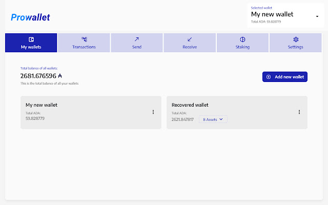 Prowallet from Chrome web store to be run with OffiDocs Chromium online Prowallet from Chrome web store to be run with OffiDocs Chromium online
