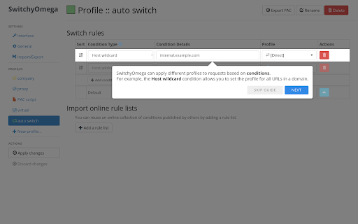 Proxy SwitchyOmega (V3) from Chrome web store to be run with OffiDocs Chromium online Proxy SwitchyOmega (V3) from Chrome web store to be run with OffiDocs Chromium online