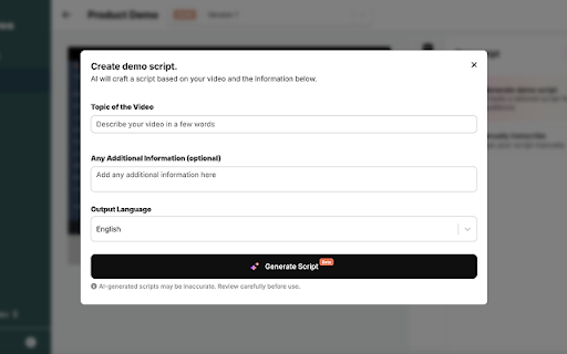 PuppyDog Demo Recorder from Chrome web store to be run with OffiDocs Chromium online PuppyDog Demo Recorder from Chrome web store to be run with OffiDocs Chromium online