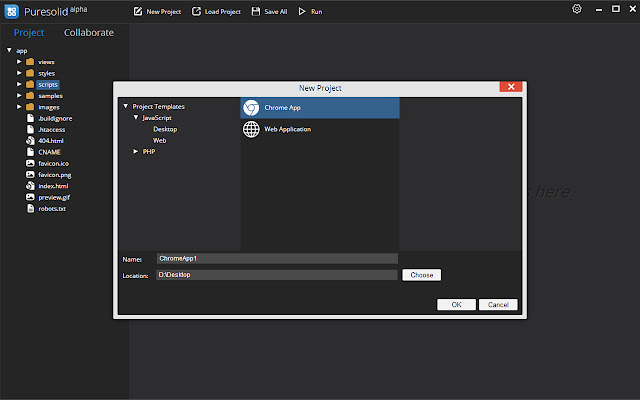 Puresolid IDE from Chrome web store to be run with OffiDocs Chromium online Puresolid IDE from Chrome web store to be run with OffiDocs Chromium online