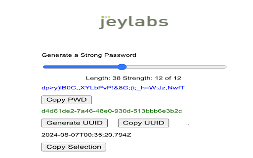 PWD UUID Gen by jeylabs from Chrome web store to be run with OffiDocs Chromium online PWD UUID Gen by jeylabs from Chrome web store to be run with OffiDocs Chromium online