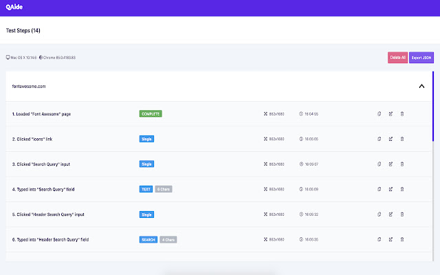 QAide Test Step Recorder from Chrome web store to be run with OffiDocs Chromium online QAide Test Step Recorder from Chrome web store to be run with OffiDocs Chromium online