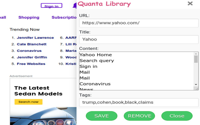 Quanta Library Online Bookmarking Tool from Chrome web store to be run with OffiDocs Chromium online Quanta Library Online Bookmarking Tool from Chrome web store to be run with OffiDocs Chromium online