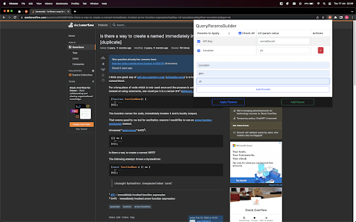 QueryParamsBuilder from Chrome web store to be run with OffiDocs Chromium online QueryParamsBuilder from Chrome web store to be run with OffiDocs Chromium online