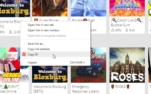 Quick Copy Roblox IDs from Chrome web store to be run with OffiDocs Chromium online Quick Copy Roblox IDs from Chrome web store to be run with OffiDocs Chromium online