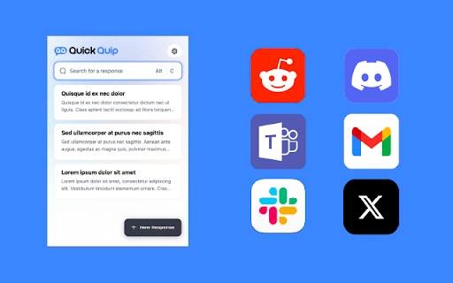 Quick Quip from Chrome web store to be run with OffiDocs Chromium online Quick Quip from Chrome web store to be run with OffiDocs Chromium online
