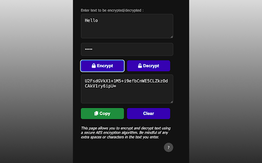 Quick Text Encrypt Decrypt from Chrome web store to be run with OffiDocs Chromium online Quick Text Encrypt Decrypt from Chrome web store to be run with OffiDocs Chromium online