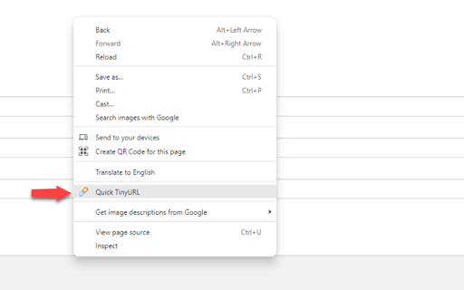 Quick TinyURL from Chrome web store to be run with OffiDocs Chromium online Quick TinyURL from Chrome web store to be run with OffiDocs Chromium online