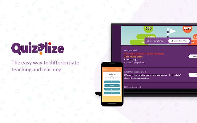 Quizalize for Teachers from Chrome web store to be run with OffiDocs Chromium online Quizalize for Teachers from Chrome web store to be run with OffiDocs Chromium online
