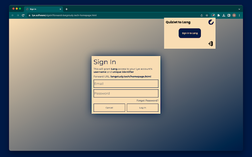 Quizlet to LangStudy from Chrome web store to be run with OffiDocs Chromium online Quizlet to LangStudy from Chrome web store to be run with OffiDocs Chromium online