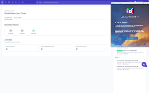 Rainbow CRM Bridge for Capsule from Chrome web store to be run with OffiDocs Chromium online Rainbow CRM Bridge for Capsule from Chrome web store to be run with OffiDocs Chromium online