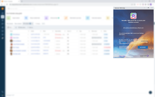 Rainbow CRM Bridge for Microsoft Dynamics from Chrome web store to be run with OffiDocs Chromium online Rainbow CRM Bridge for Microsoft Dynamics from Chrome web store to be run with OffiDocs Chromium online