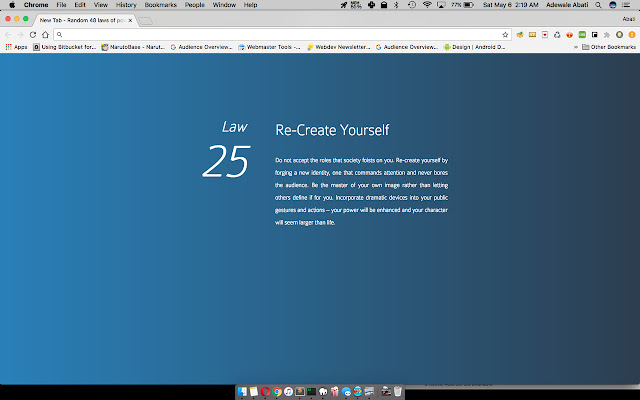 Random 48 Laws of Power from Chrome web store to be run with OffiDocs Chromium online Random 48 Laws of Power from Chrome web store to be run with OffiDocs Chromium online