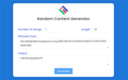 Random Content generator from Chrome web store to be run with OffiDocs Chromium online Random Content generator from Chrome web store to be run with OffiDocs Chromium online