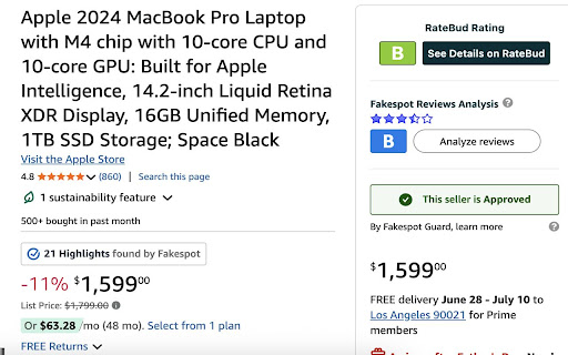 RateBud Amazon Review Analysis from Chrome web store to be run with OffiDocs Chromium online RateBud Amazon Review Analysis from Chrome web store to be run with OffiDocs Chromium online