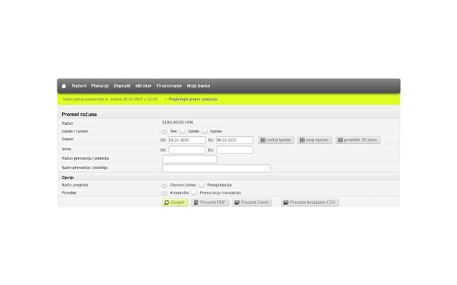 RBA Export izvoda from Chrome web store to be run with OffiDocs Chromium online RBA Export izvoda from Chrome web store to be run with OffiDocs Chromium online
