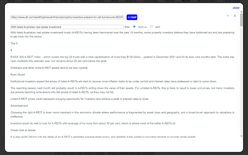 Read Clean Text from Chrome web store to be run with OffiDocs Chromium online Read Clean Text from Chrome web store to be run with OffiDocs Chromium online