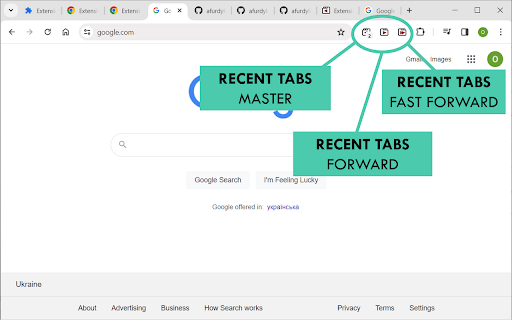Recent Tabs Forward from Chrome web store to be run with OffiDocs Chromium online Recent Tabs Forward from Chrome web store to be run with OffiDocs Chromium online