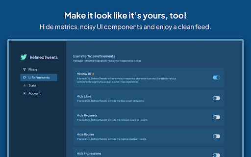 RefinedTweets from Chrome web store to be run with OffiDocs Chromium online RefinedTweets from Chrome web store to be run with OffiDocs Chromium online