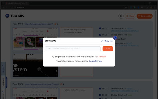 ReportMyBug Report multi page bugs in one flow from Chrome web store to be run with OffiDocs Chromium online ReportMyBug Report multi page bugs in one flow from Chrome web store to be run with OffiDocs Chromium online