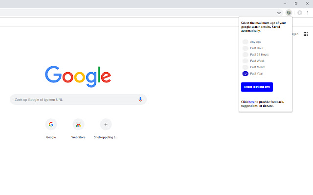 Result Age Limiter for Google Search from Chrome web store to be run with OffiDocs Chromium online Result Age Limiter for Google Search from Chrome web store to be run with OffiDocs Chromium online
