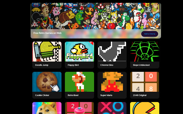 Retro Games from Chrome web store to be run with OffiDocs Chromium online Retro Games from Chrome web store to be run with OffiDocs Chromium online