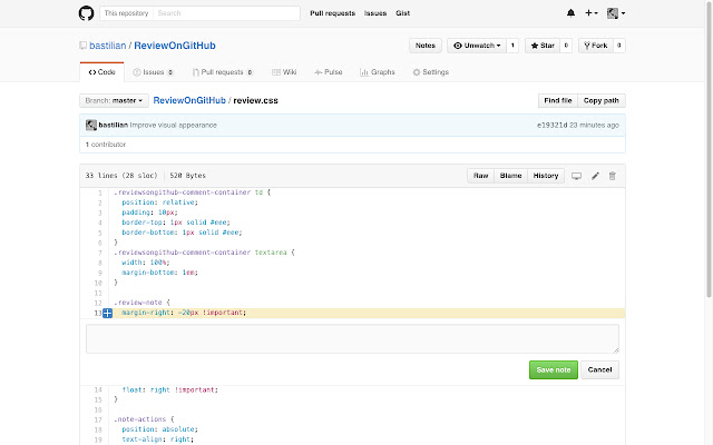 Review on GitHub from Chrome web store to be run with OffiDocs Chromium online Review on GitHub from Chrome web store to be run with OffiDocs Chromium online