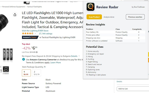 Review Radar from Chrome web store to be run with OffiDocs Chromium online Review Radar from Chrome web store to be run with OffiDocs Chromium online