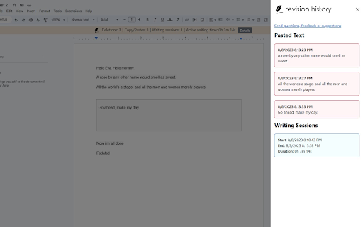 Revision History from Chrome web store to be run with OffiDocs Chromium online Revision History from Chrome web store to be run with OffiDocs Chromium online