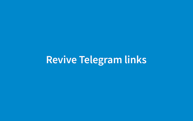 Revive Telegram links from Chrome web store to be run with OffiDocs Chromium online Revive Telegram links from Chrome web store to be run with OffiDocs Chromium online
