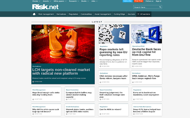 Risk.net from Chrome web store to be run with OffiDocs Chromium online Risk.net from Chrome web store to be run with OffiDocs Chromium online