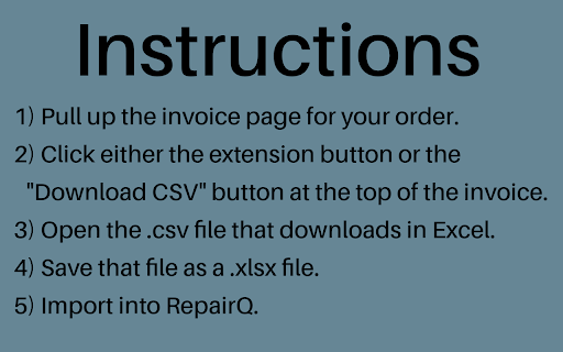 RQ Order Converter from Chrome web store to be run with OffiDocs Chromium online RQ Order Converter from Chrome web store to be run with OffiDocs Chromium online