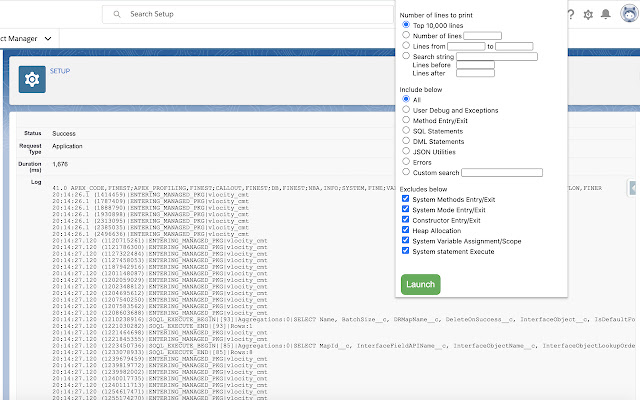 Salesforce Debug Log viewer from Chrome web store to be run with OffiDocs Chromium online Salesforce Debug Log viewer from Chrome web store to be run with OffiDocs Chromium online