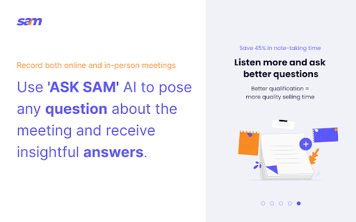 SAM.Coach Meeting Recorder from Chrome web store to be run with OffiDocs Chromium online SAM.Coach Meeting Recorder from Chrome web store to be run with OffiDocs Chromium online