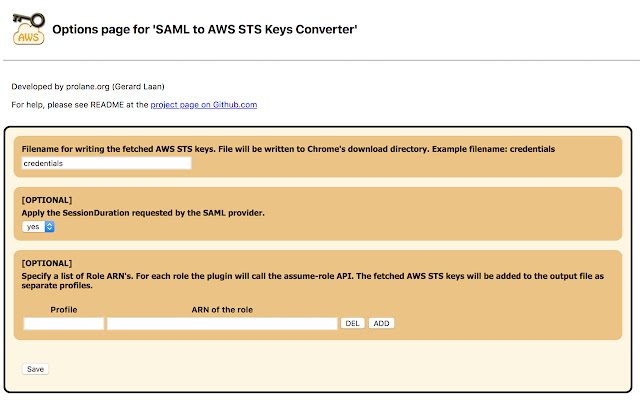 SAML to AWS STS Keys Conversion from Chrome web store to be run with OffiDocs Chromium online SAML to AWS STS Keys Conversion from Chrome web store to be run with OffiDocs Chromium online