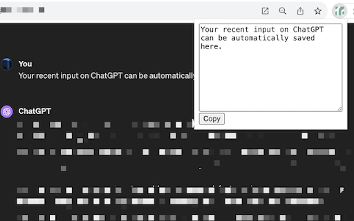 Save ChatGPT Input from Chrome web store to be run with OffiDocs Chromium online Save ChatGPT Input from Chrome web store to be run with OffiDocs Chromium online
