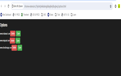Saved Bulk URL Opener from Chrome web store to be run with OffiDocs Chromium online Saved Bulk URL Opener from Chrome web store to be run with OffiDocs Chromium online