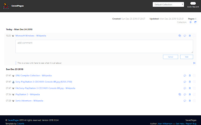 SavedPages from Chrome web store to be run with OffiDocs Chromium online SavedPages from Chrome web store to be run with OffiDocs Chromium online