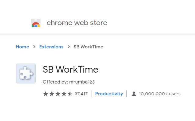 SB WorkTime from Chrome web store to be run with OffiDocs Chromium online SB WorkTime from Chrome web store to be run with OffiDocs Chromium online