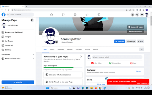 Scams Spotter from Chrome web store to be run with OffiDocs Chromium online Scams Spotter from Chrome web store to be run with OffiDocs Chromium online