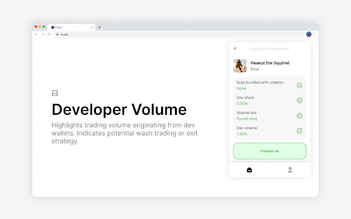 Scope, the Solana Token Checker from Chrome web store to be run with OffiDocs Chromium online Scope, the Solana Token Checker from Chrome web store to be run with OffiDocs Chromium online