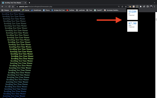 ScrollMeter from Chrome web store to be run with OffiDocs Chromium online ScrollMeter from Chrome web store to be run with OffiDocs Chromium online