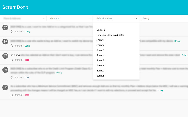 ScrumDont 2.0 from Chrome web store to be run with OffiDocs Chromium online ScrumDont 2.0 from Chrome web store to be run with OffiDocs Chromium online