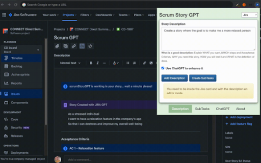 Scrum Story GPT from Chrome web store to be run with OffiDocs Chromium online Scrum Story GPT from Chrome web store to be run with OffiDocs Chromium online