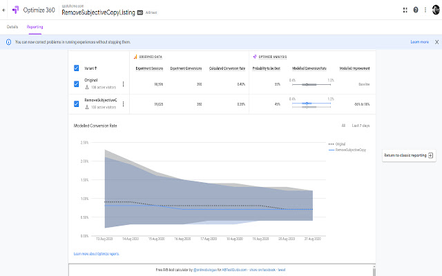 Second Opinion for Google Optimize from Chrome web store to be run with OffiDocs Chromium online Second Opinion for Google Optimize from Chrome web store to be run with OffiDocs Chromium online