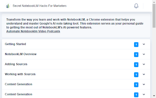 Secret NotebookLM Hacks For Marketers from Chrome web store to be run with OffiDocs Chromium online Secret NotebookLM Hacks For Marketers from Chrome web store to be run with OffiDocs Chromium online