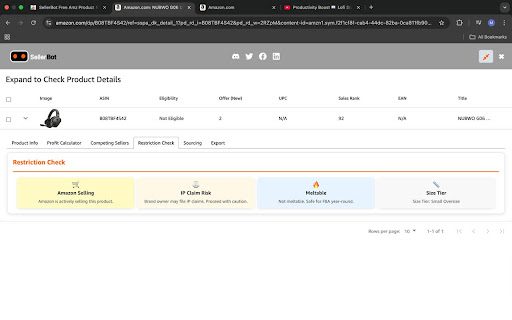 SellerBot Free Amz Product Research Tool from Chrome web store to be run with OffiDocs Chromium online SellerBot Free Amz Product Research Tool from Chrome web store to be run with OffiDocs Chromium online