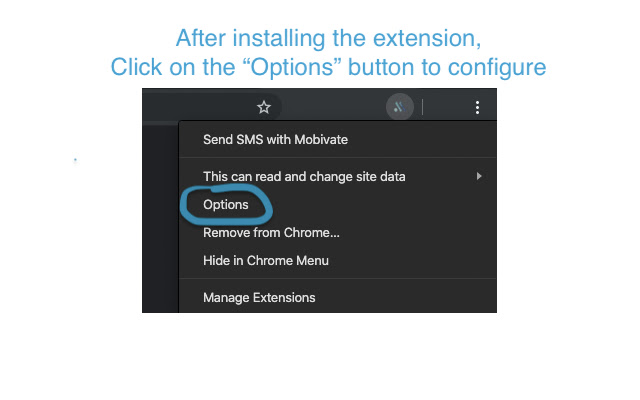 Send SMS with Mobivate from Chrome web store to be run with OffiDocs Chromium online Send SMS with Mobivate from Chrome web store to be run with OffiDocs Chromium online